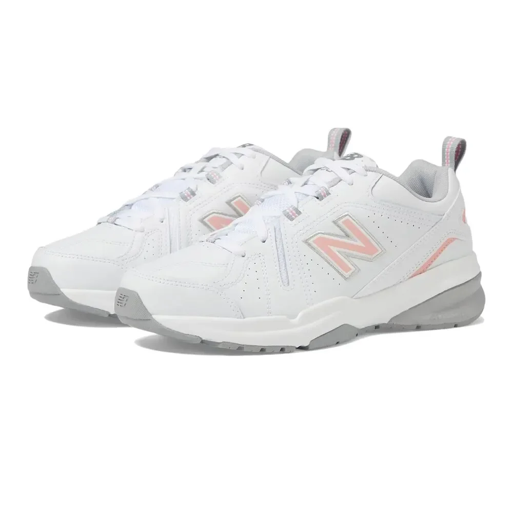 New Balance 608 V5 Cross Trainer Sneakers Womens Size 10 D White/Pink Leather